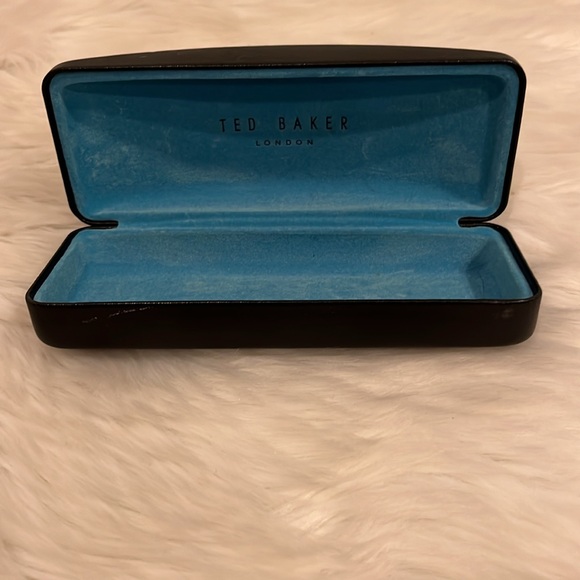 Ted Baker London glasses hard case black teal sunglasses clam - Picture 2 of 6